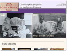 Tablet Screenshot of customblindsinc.com